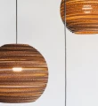 Ball pendant lamp Scraplights Moon18 Natural - Graypants