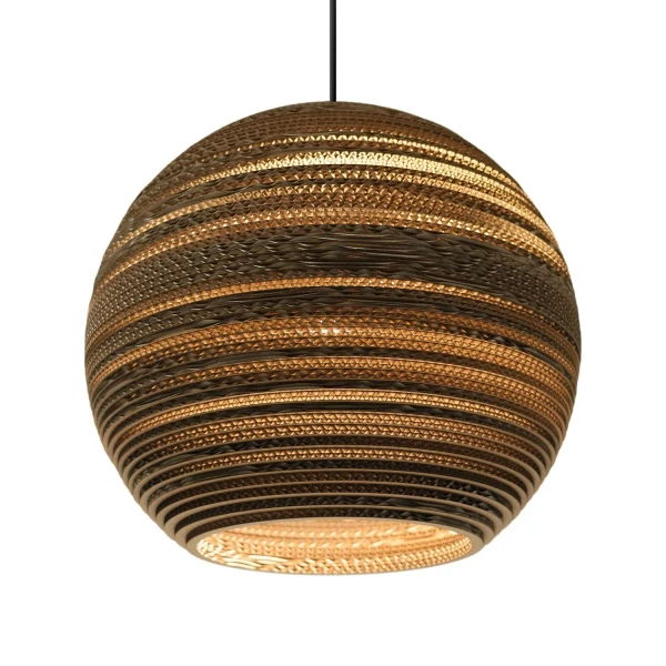Ball pendant lamp Scraplights Moon18 Natural - Graypants