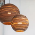 Ball pendant lamp Scraplights Moon24 Natural - Graypants