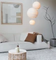 Lampa kula wisząca Scraplights Moon10 White - Graypants