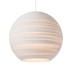 Ball pendant lamp Scraplights Moon18 White - Graypants