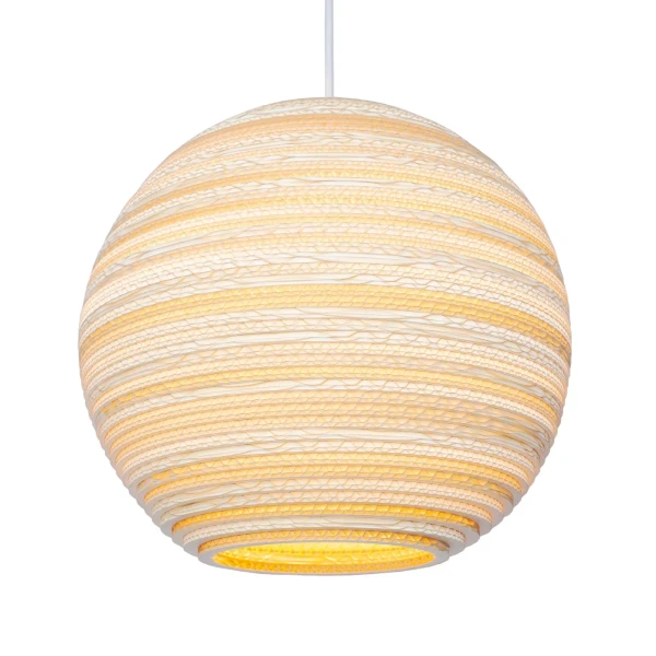 Ball pendant lamp Scraplights Moon14 Blonde - Graypants