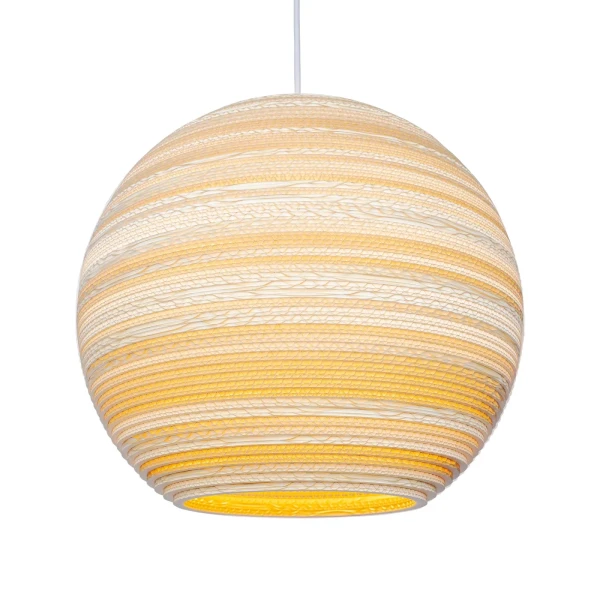 Ball pendant lamp Scraplights Moon18 Blonde - Graypants