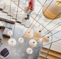 Ball pendant lamp Scraplights Moon24 Blonde - Graypants