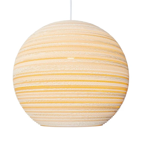 Lampa kula wisząca Scraplights Moon24 Blonde - Graypants