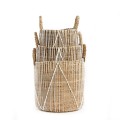 Seagrass basket Straight Macrame L - Bazar Bizar