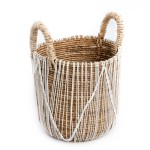 Kosz z trawy morskiej Straight Macrame M - Bazar Bizar