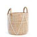 Kosz z trawy morskiej Straight Macrame M - Bazar Bizar
