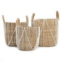 Kosz z trawy morskiej Straight Macrame S - Bazar Bizar