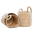 Kosz z trawy morskiej Straight Macrame S - Bazar Bizar