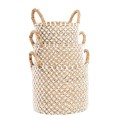 Boho basket Seagrass Crossed Macrame L - Bazar Bizar