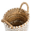 Boho basket Seagrass Crossed Macrame S - Bazar Bizar
