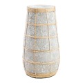 Wazon Cutie Concrete M terakota i rattan - Bazar Bizar