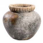 Pot cover Styly L Grey terracotta raffia - Bazar Bizar