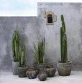 Terracotta flowerpot cover Funky S - Bazar Bizar