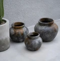 Terracotta flowerpot cover Funky S - Bazar Bizar