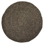Round braided rug Bajn200 raffia sisal palm - Bazar Bizar