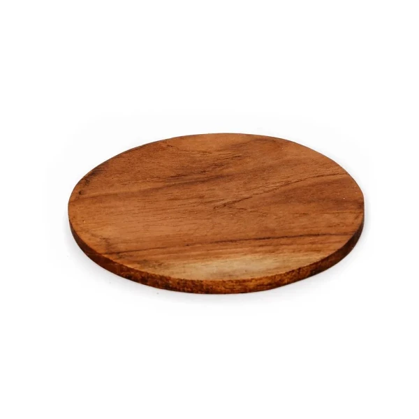 Wooden teak coasters Nordic Coaster, 2 pcs - Bazar Bizar