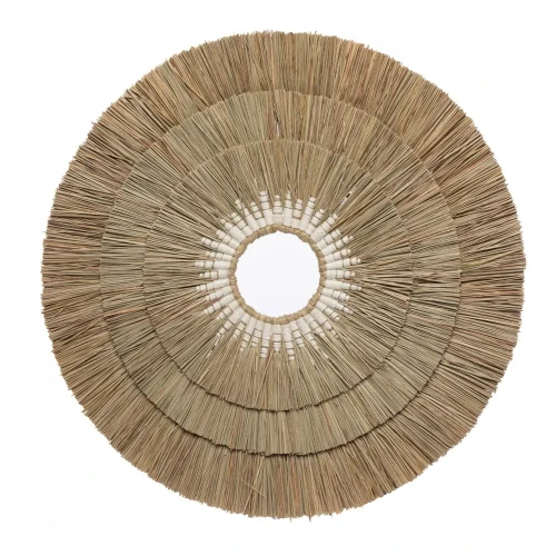 Ozdoba na ścianę Wall Deco White 75 cm, z trawy mendog - Bazar Bizar