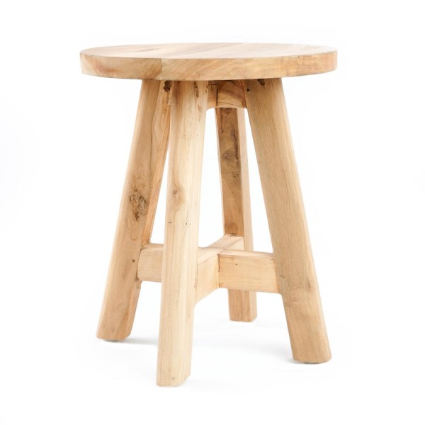 Teak wood stool Atziri - Bazar Bizar