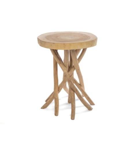 Stolik drewniany Gili 75 suar teak - Bazar Bizar
