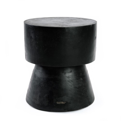 Black wooden table Warmi suar wood - Bazar Bizar