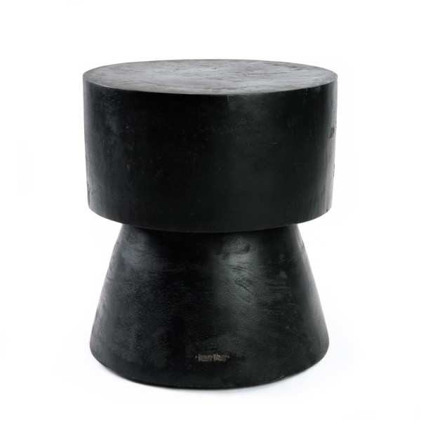Black wooden table Warmi suar wood - Bazar Bizar