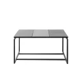 Square coffee table Austin Square leather iron - Muubs