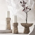 Candle holder Eris S Rustic Sand terracotta - Muubs