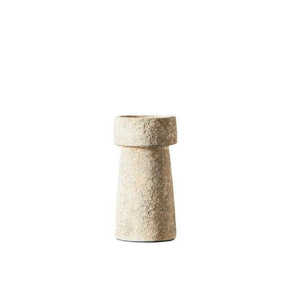 Candle holder Eris S Rustic Sand terracotta - Muubs