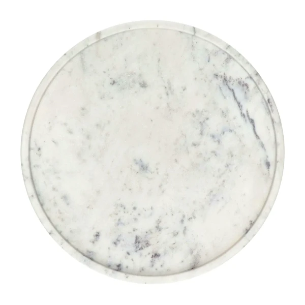 Round marble tray Marmar white - Pomax