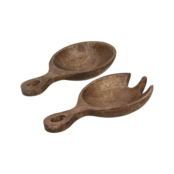 Brown mango wood serving cutlery - Pomax