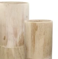 Large wooden floor vases Pure Natural, set of 2 - Pomax