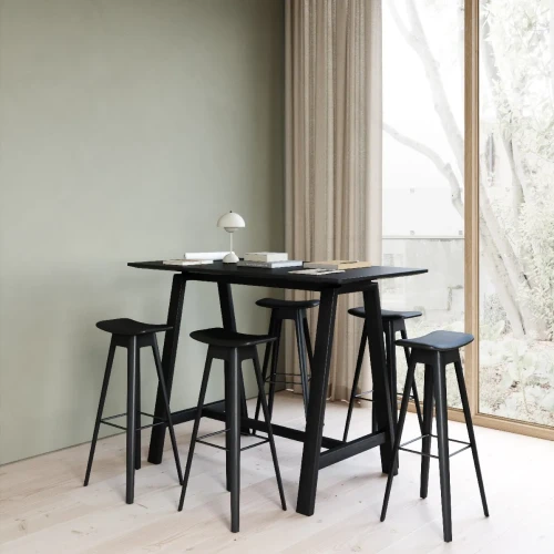 Czarny wysoki stół na kozłach HT1-93 - Andersen Furniture