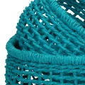 Paper wicker storage baskets Osteria turquoise, 2 pcs - Pomax