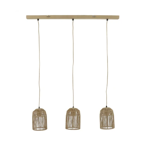 Three-point rope pendant lamp Casita - Pomax