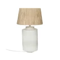 Table lamp Felisa 42 white paper mache - Pomax