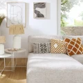 Table lamp Felisa 42 white paper mache - Pomax