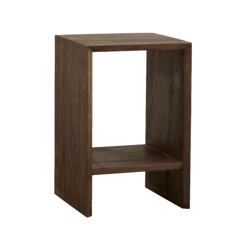 Wooden nightstand Napo mango - Nordal