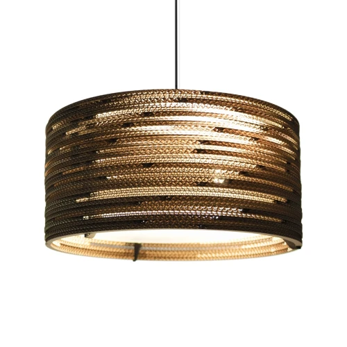 Designer pendant lamp Scraplights Drum18 Natural - Graypants