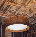 Designer pendant lamp Scraplights Drum24 Natural - Graypants