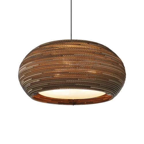 Designer pendant lamp Scraplights Ohio24 Natural Ø 61 - Graypants