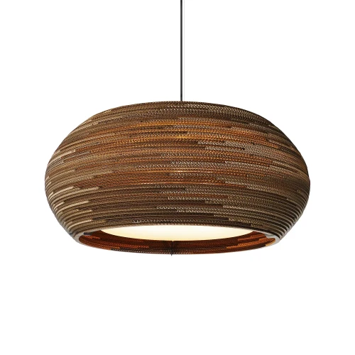 Designer pendant lamp Scraplights Ohio32 Natural Ø82 - Graypants