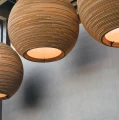 Ball pendant lamp Scraplights Sun32 Natural Ø82 - Graypants