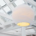 Ball pendant lamp Scraplights Sun32 White Ø82 - Graypants