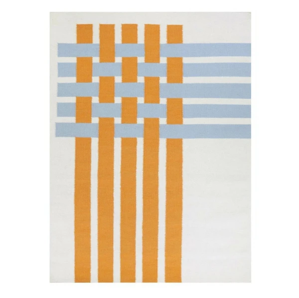 Wool rug Bond White 170x240 - Finarte