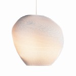 White pendant lamp Scraplights Pebbles Allyn White Ø36 - Graypants