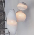 White pendant lamp Scraplights Pebbles Allyn White Ø36 - Graypants