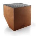 Ekskluzywne palenisko z rusztem grillowym FireCube, stal corten - Eva Solo
