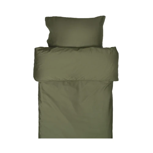Satin bedding cover 140x200 green Soul Pine, Oeko-Tex 300 tc - Himla